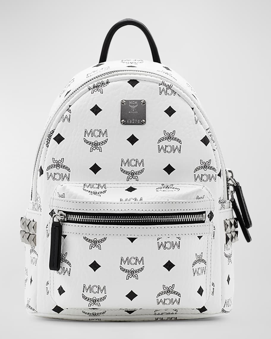 MCM Stark Visetos Small Side-Stud Backpack | Neiman Marcus