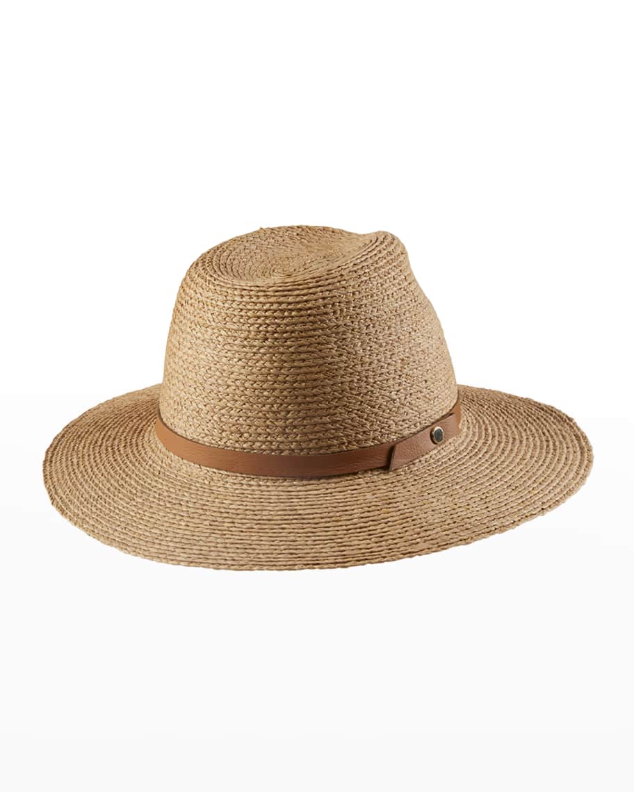 Helen Kaminski Hina Raffia Fedora Hat Neiman Marcus