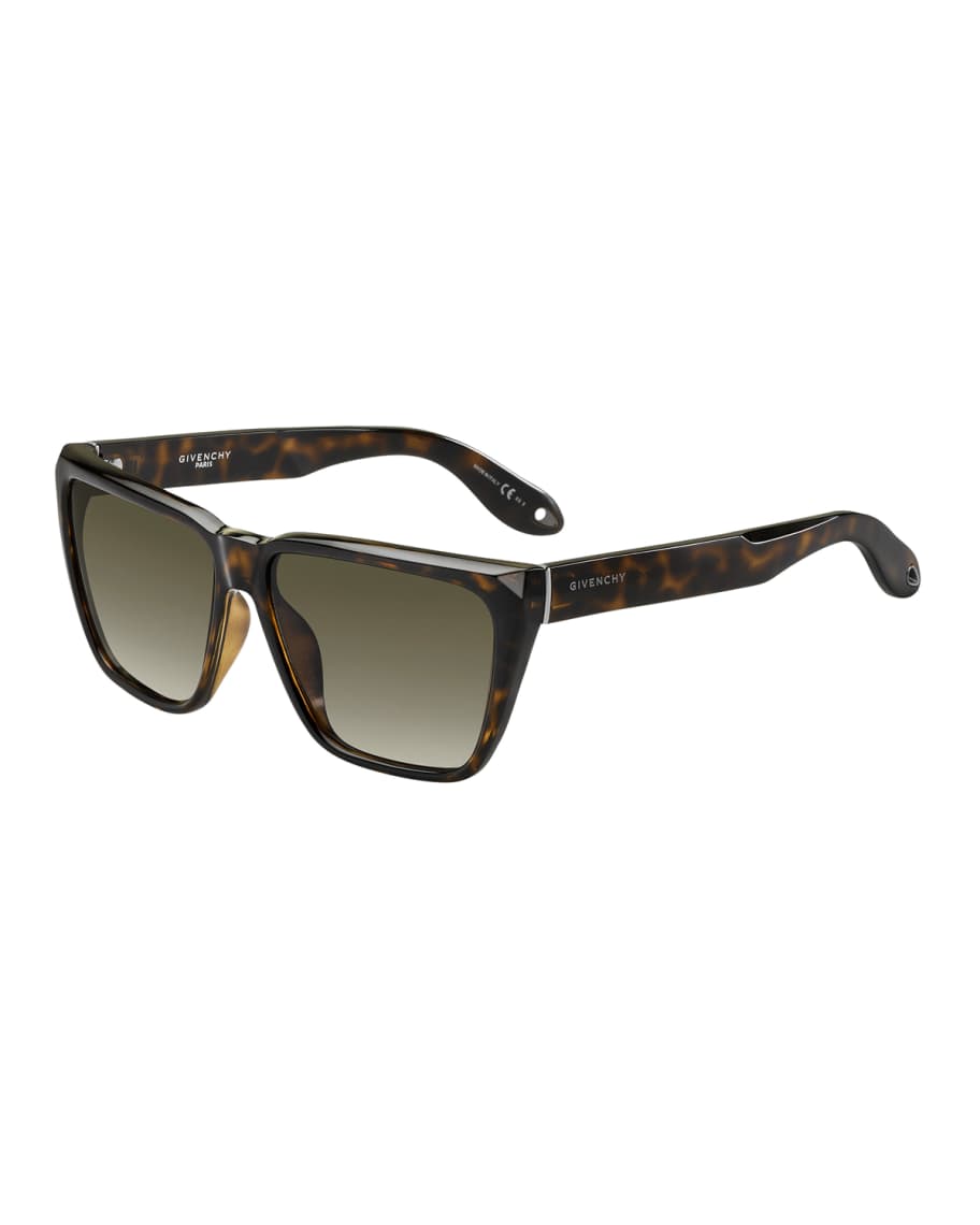 Givenchy Square Flat-Top Sunglasses | Neiman Marcus