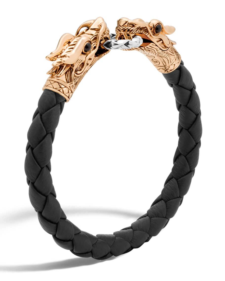 John hardy naga dragon leather bracelet sales