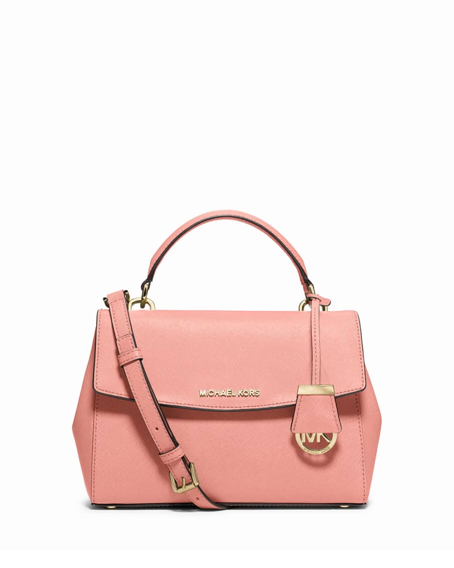Michael kors ava small leather satchel hotsell