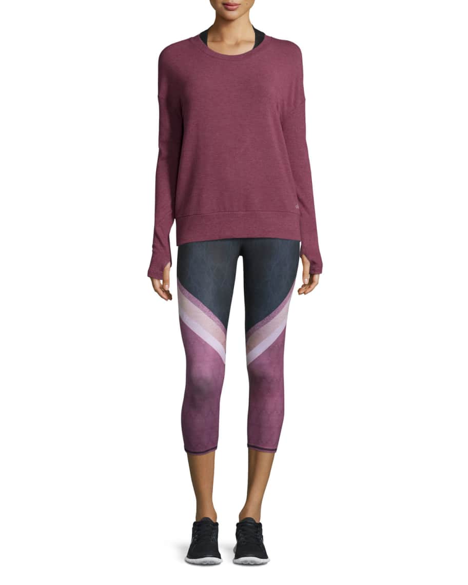Alo high waist airbrush capri top