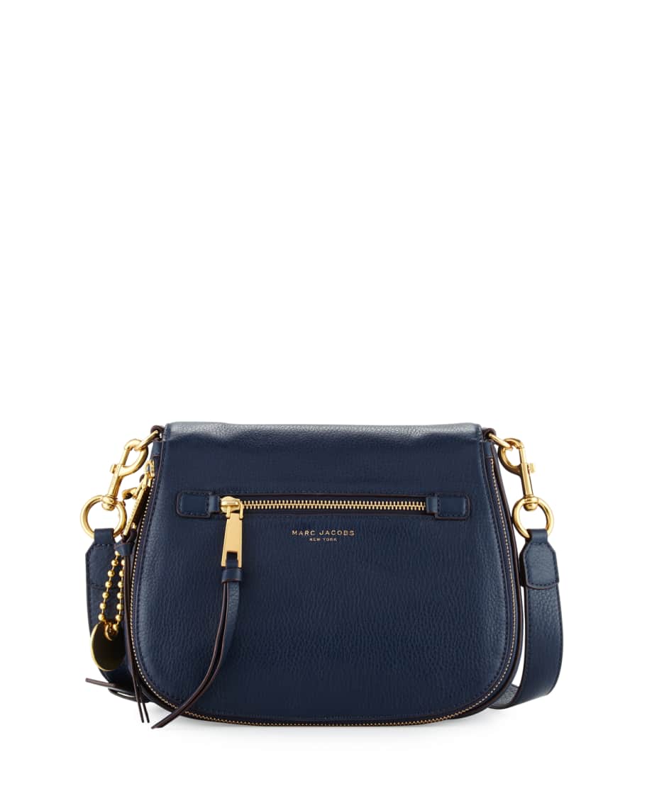 Marc jacobs recruit small grained leather saddle bag online