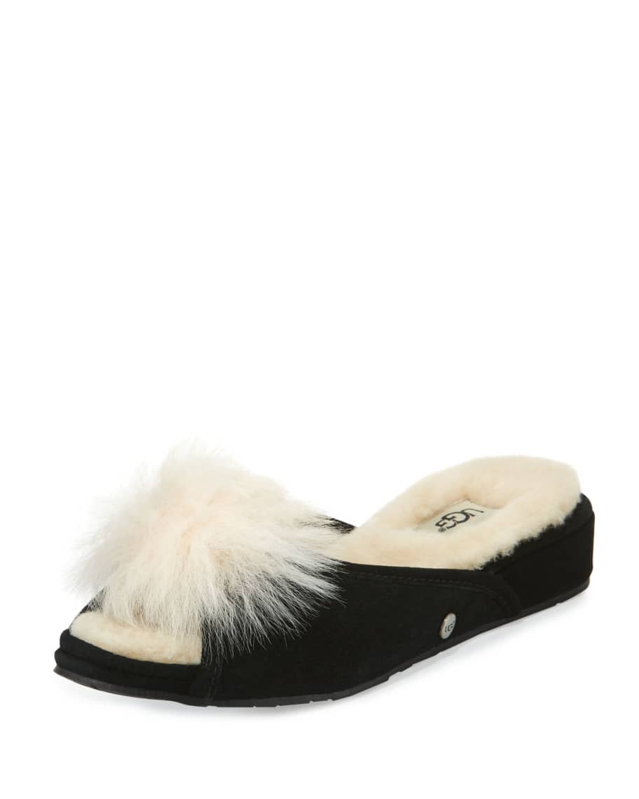 UGG Yvette Pompom Slide Slipper Neiman Marcus