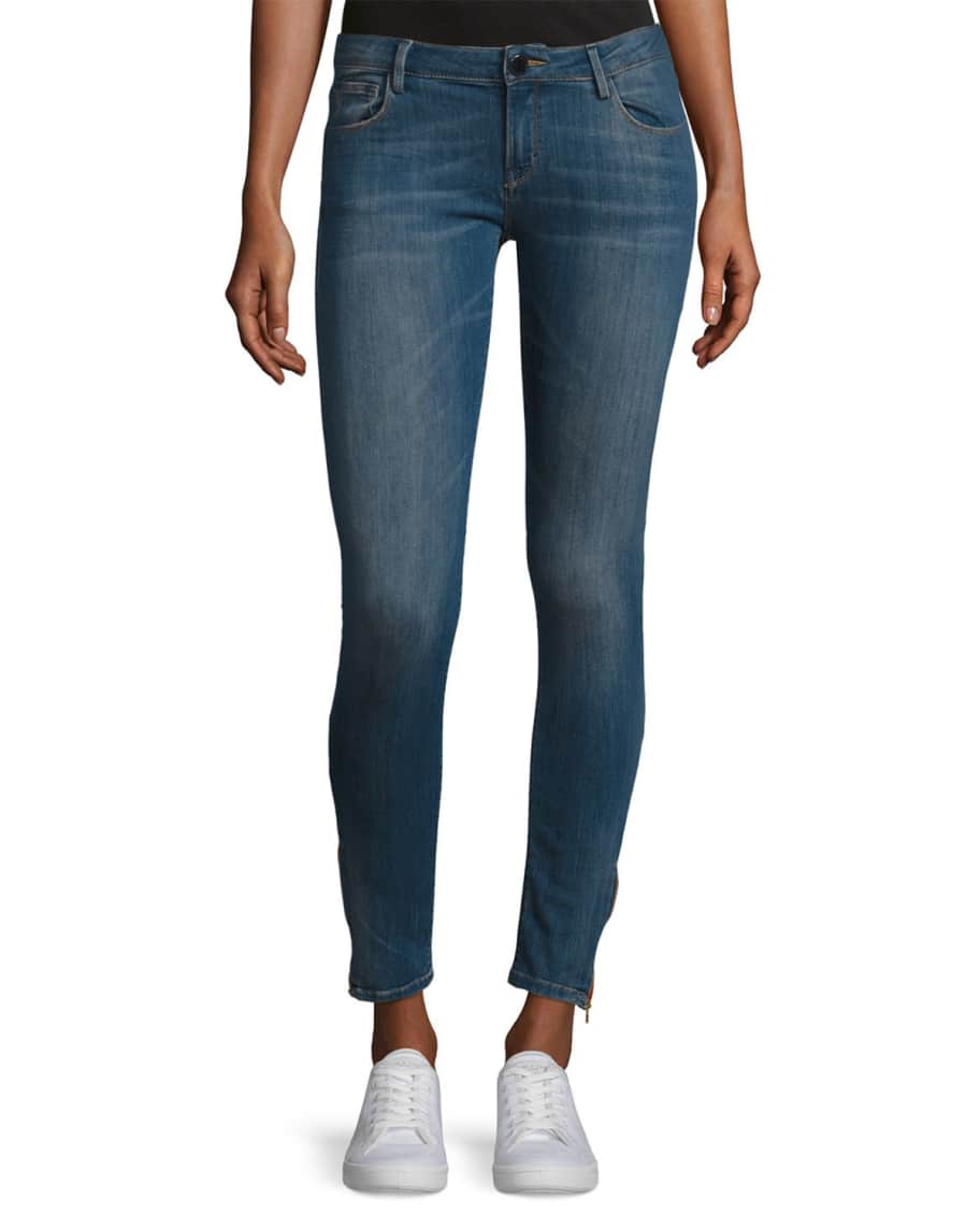 Etienne Marcel EM7010 Signature Zip-Cuff Skinny Jeans | Neiman Marcus