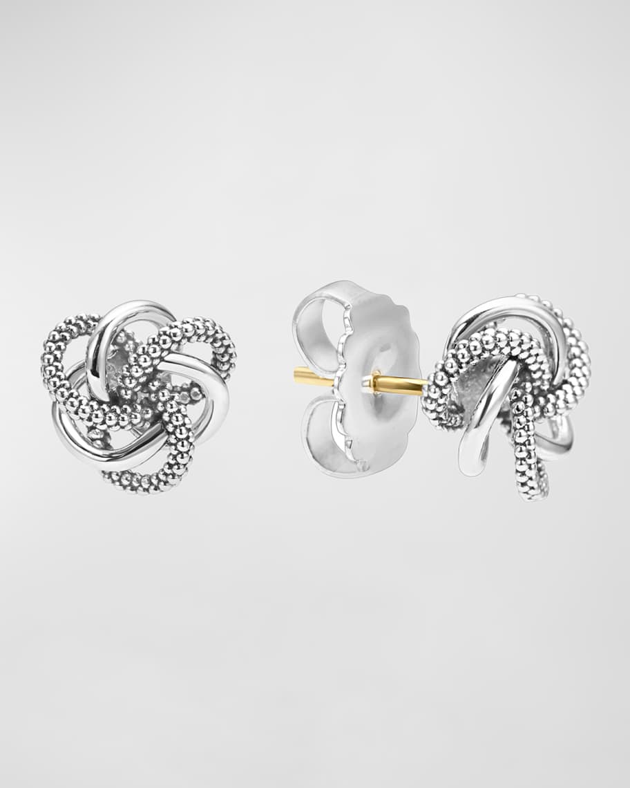 LAGOS Sterling Silver Love Knot Earrings | Neiman Marcus