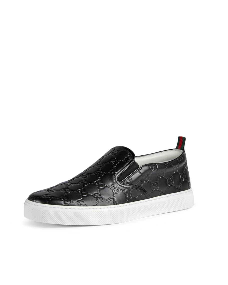 Gucci Men's Dublin GG Embossed Slip On Sneakers