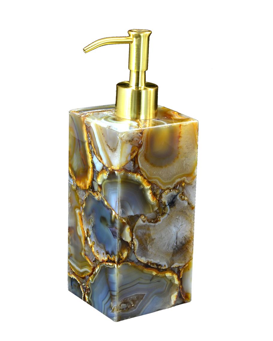 Mike & Ally Taj Agate Pump Dispenser | Neiman Marcus