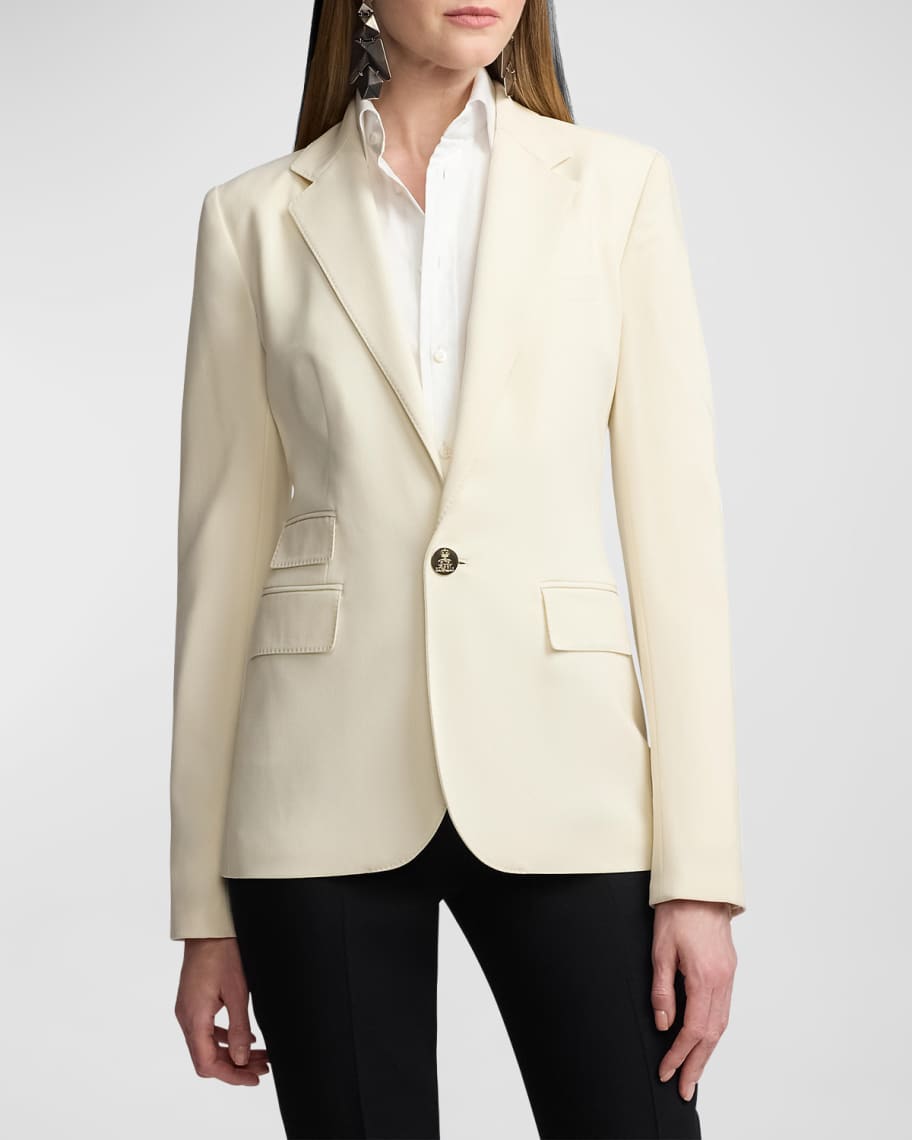 Ralph Lauren Collection Parker One-Button Wool Jacket | Neiman Marcus