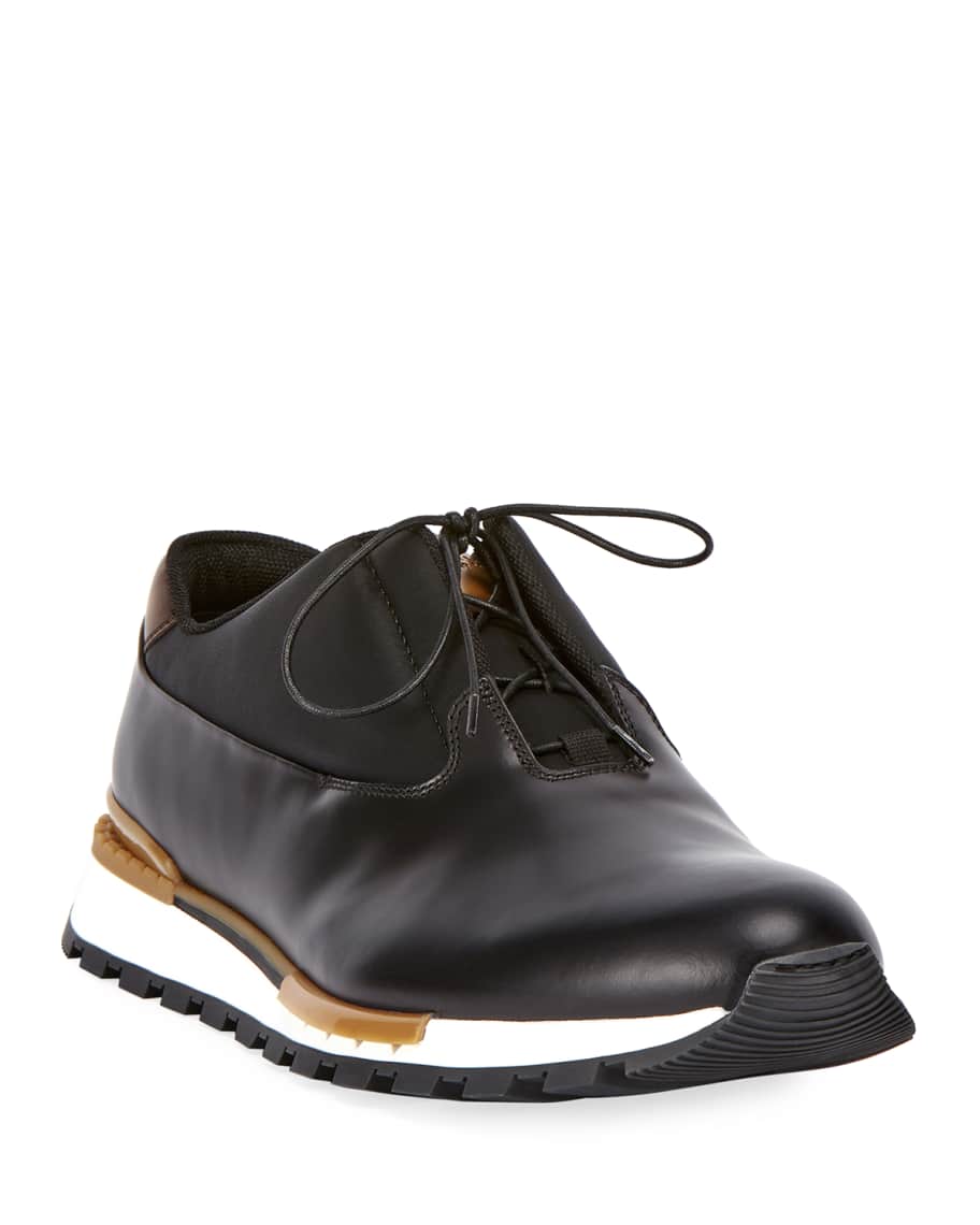 fast track torino glazed calf leather sneaker