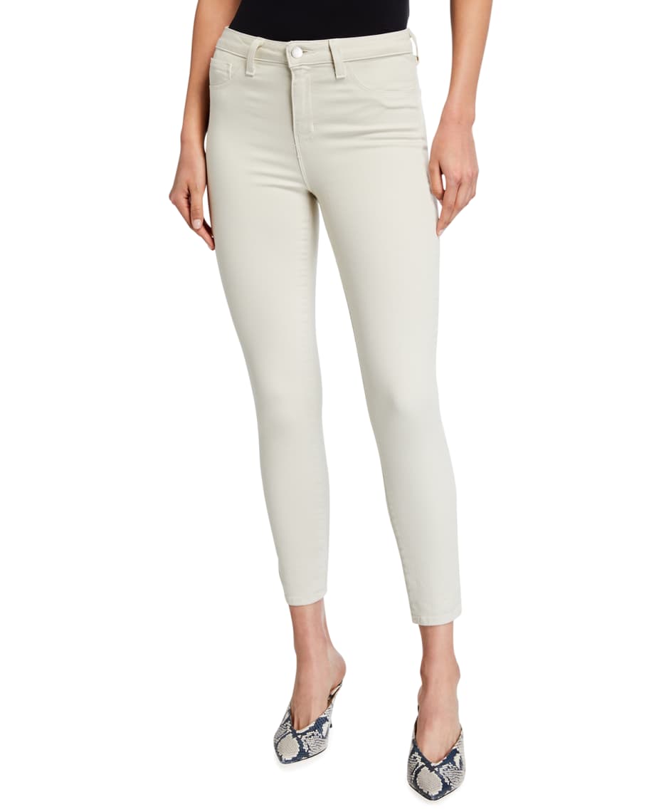 L'Agence Margot High-Rise Skinny Ankle Jeans | Neiman Marcus