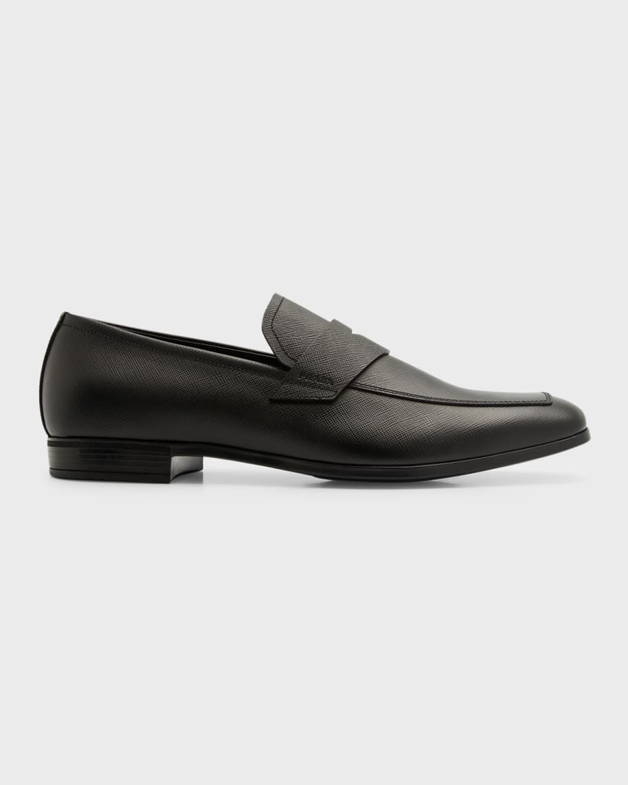 Prada Saffiano Leather Penny Loafer Neiman Marcus