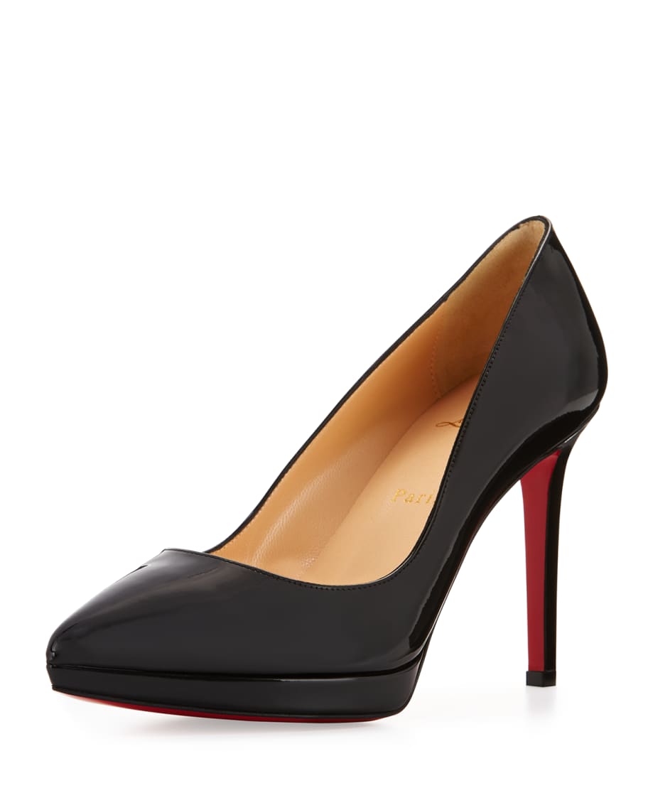 Christian Louboutin Pigalle Plato Patent Red Sole Pump | Neiman Marcus