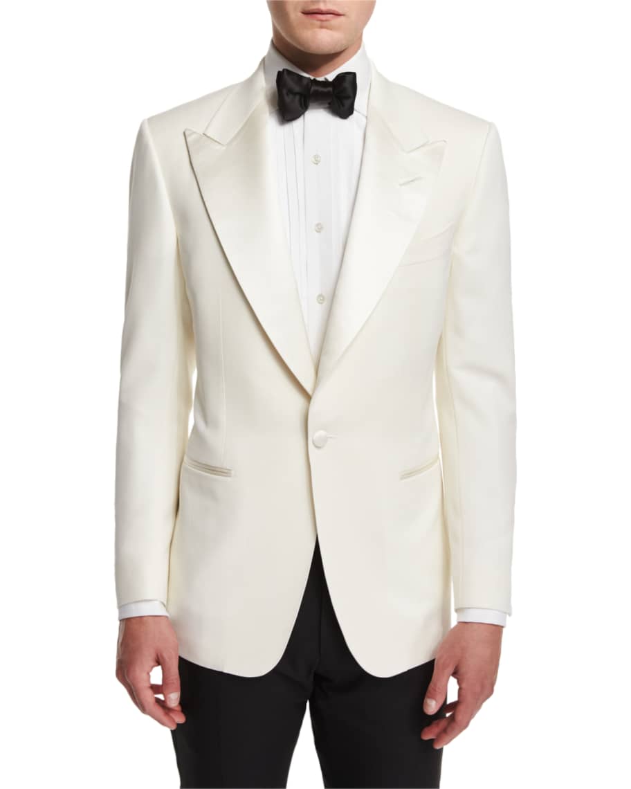 TOM FORD Windsor Base Dinner Jacket, White | Neiman Marcus