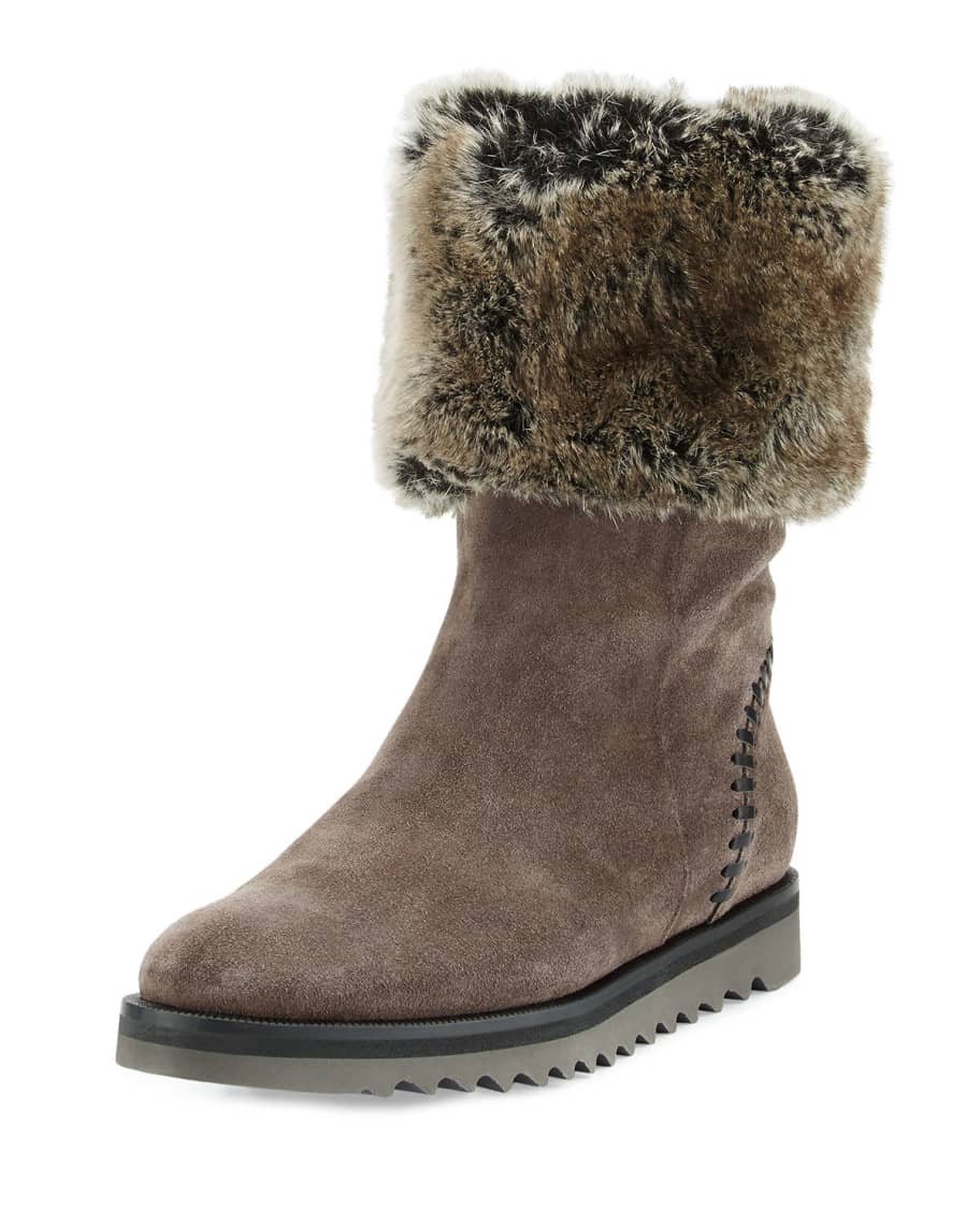 Aquatalia shearling outlet lined boots