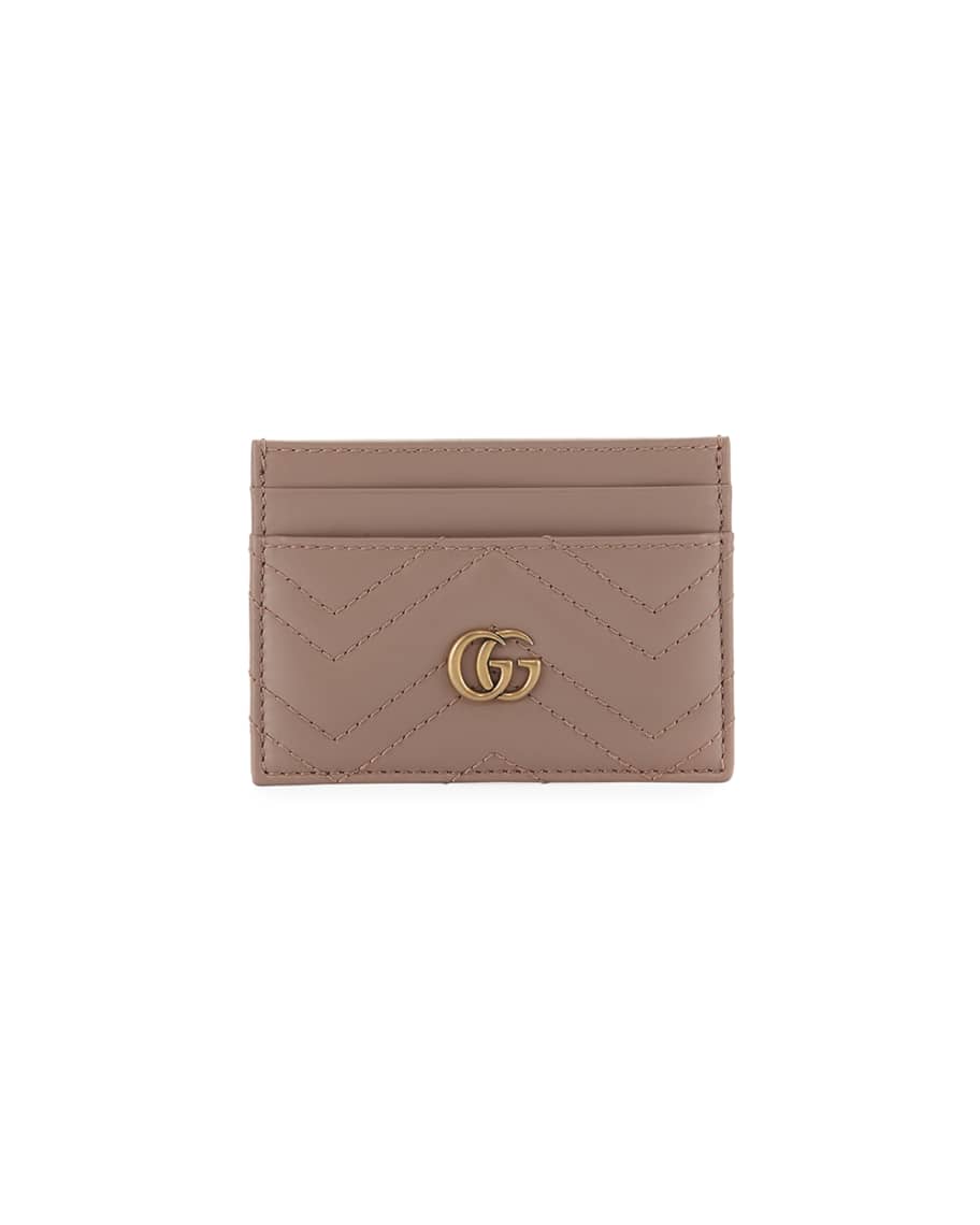 Gucci GG Marmont Matelasse Card Case | Neiman Marcus