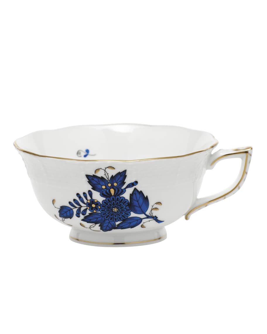 Herend Chinese Bouquet Black Sapphire Teacup | Neiman Marcus
