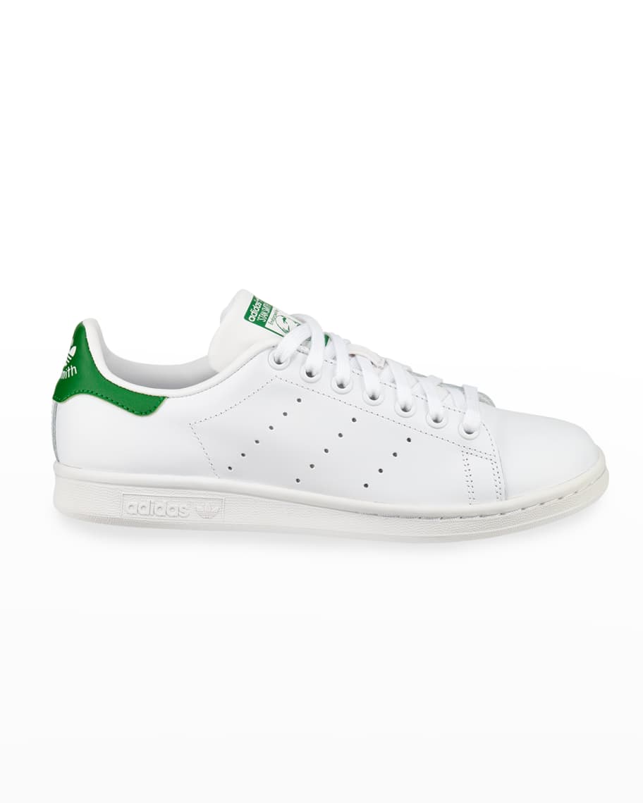 Adidas Stan Sneakers, White/Green Neiman Marcus