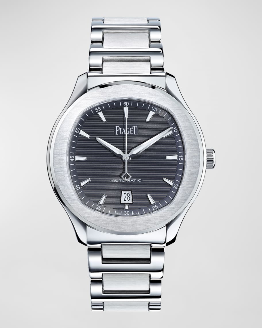 PIAGET Polo Date 42mm Stainless Steel Automatic Watch | Neiman Marcus
