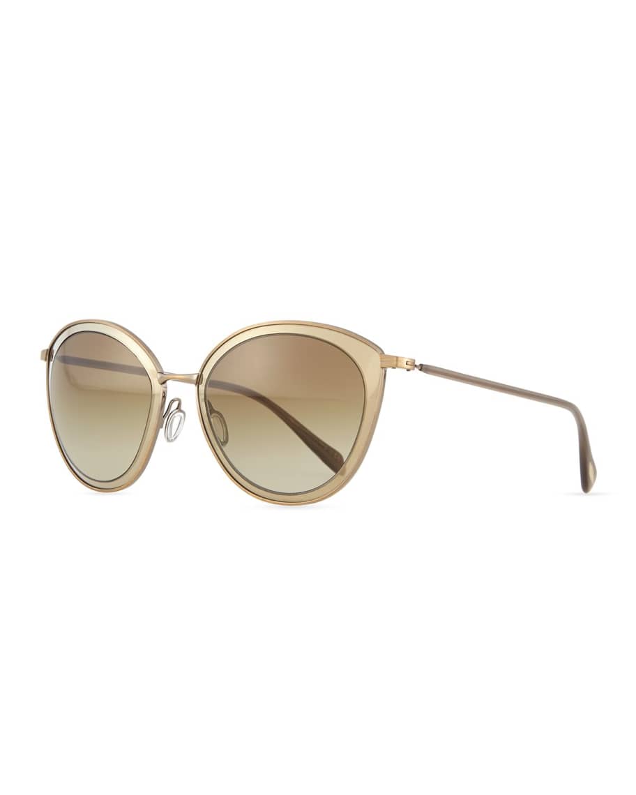 Oliver Peoples Gwynne Lens-in-Lens Mirror Sunglasses | Neiman Marcus