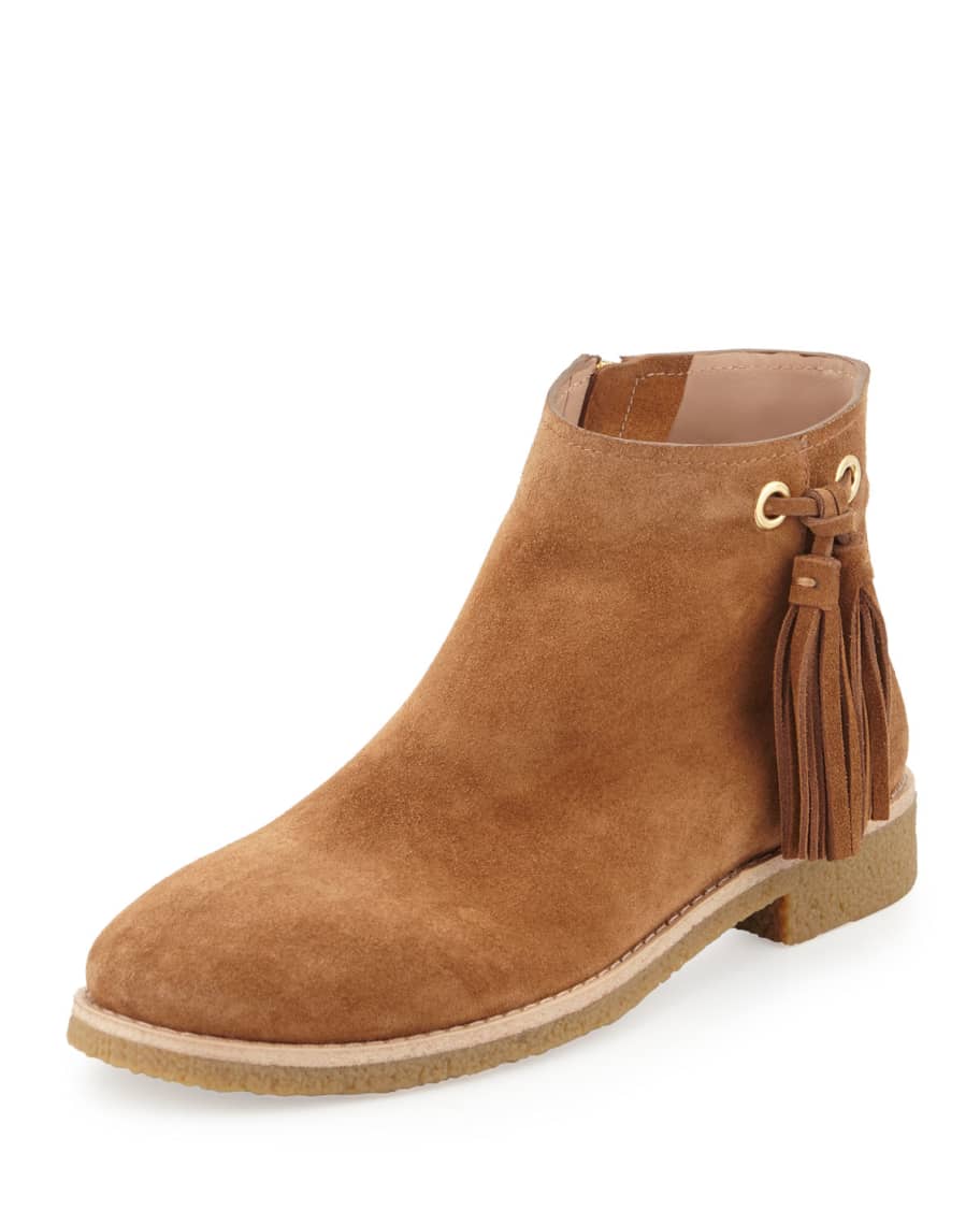 kate spade new york bellamy suede tassel bootie | Neiman Marcus