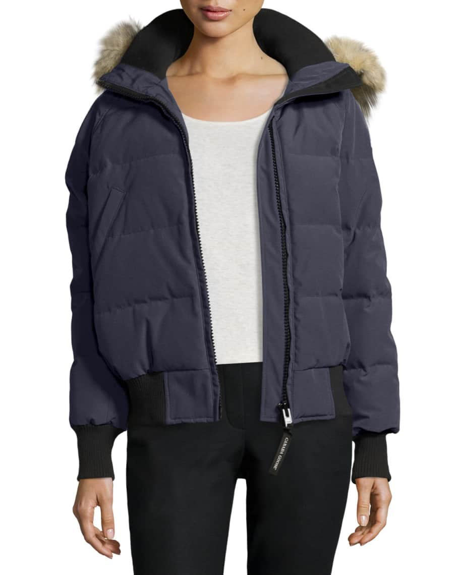 Canada Goose Savona Hooded Quilted Bomber Jacket | Neiman Marcus