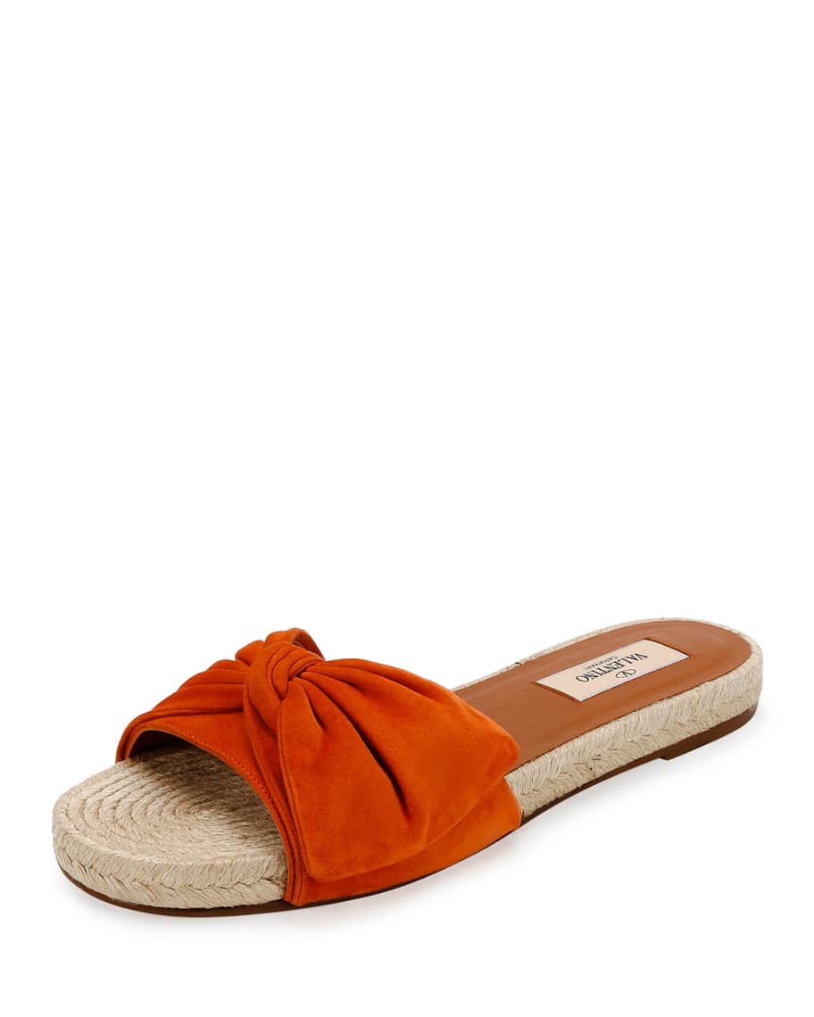 Valentino bow slide Clearance