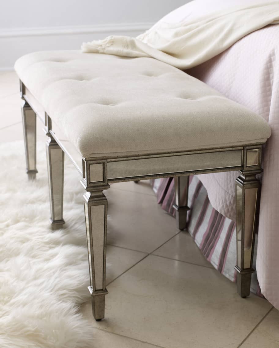 Butler Specialty Co Denison Mirrored Bench Neiman Marcus