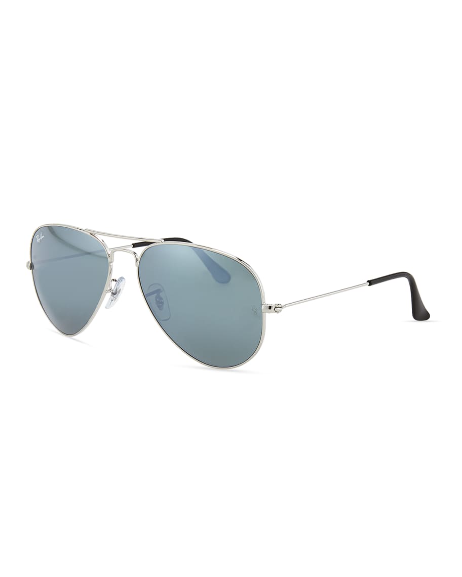 Ray-Ban Standard Mirrored Aviator Sunglasses | Neiman Marcus