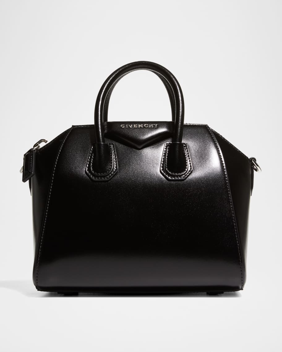 Givenchy Antigona Mini Top Handle Bag in Box Leather | Neiman Marcus