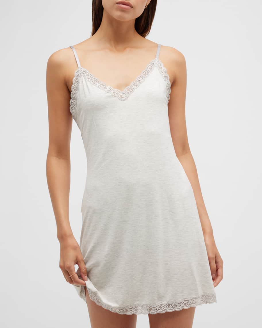 Natori Feathers Lace Trim Chemise Neiman Marcus