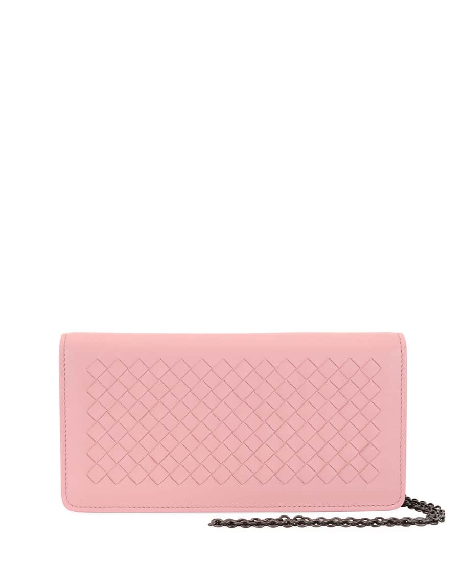 Bottega Veneta Intrecciato Flap Wallet-on-Chain | Neiman Marcus