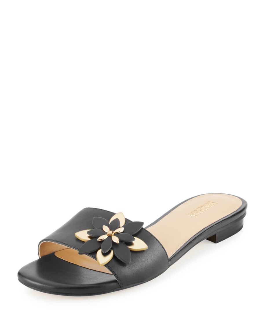 MICHAEL Michael Kors Heidi Floral Flat Slide Sandal Neiman Marcus