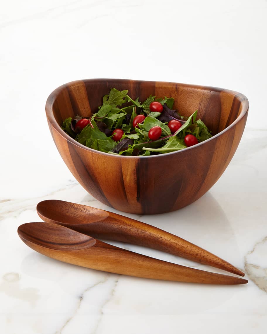 Nambe Harmony 3-Piece Salad Set