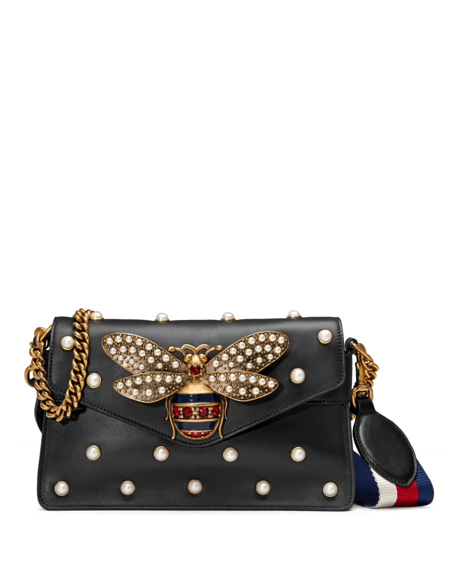 Gucci Broadway Pearly Bee Shoulder Bag