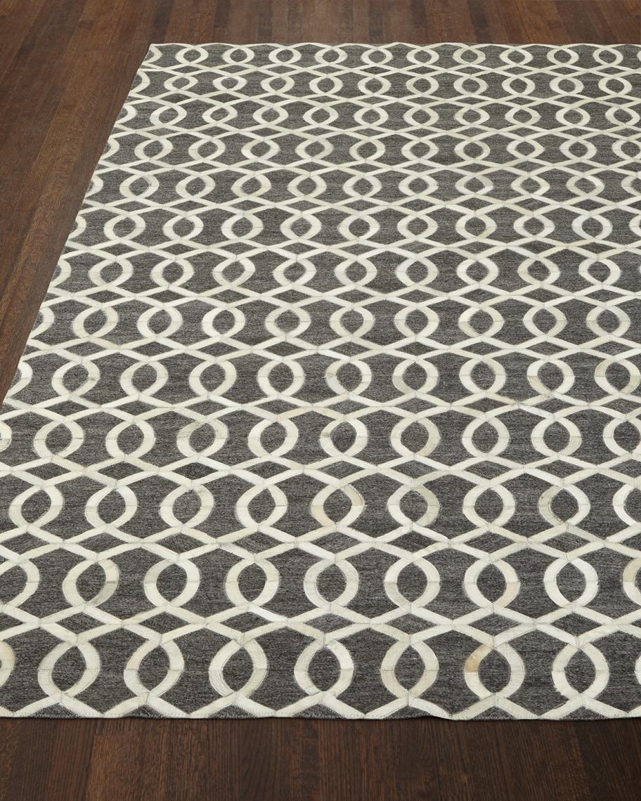 Exquisite Rugs Windrose Hairhide Rug, 5' x 8' | Neiman Marcus