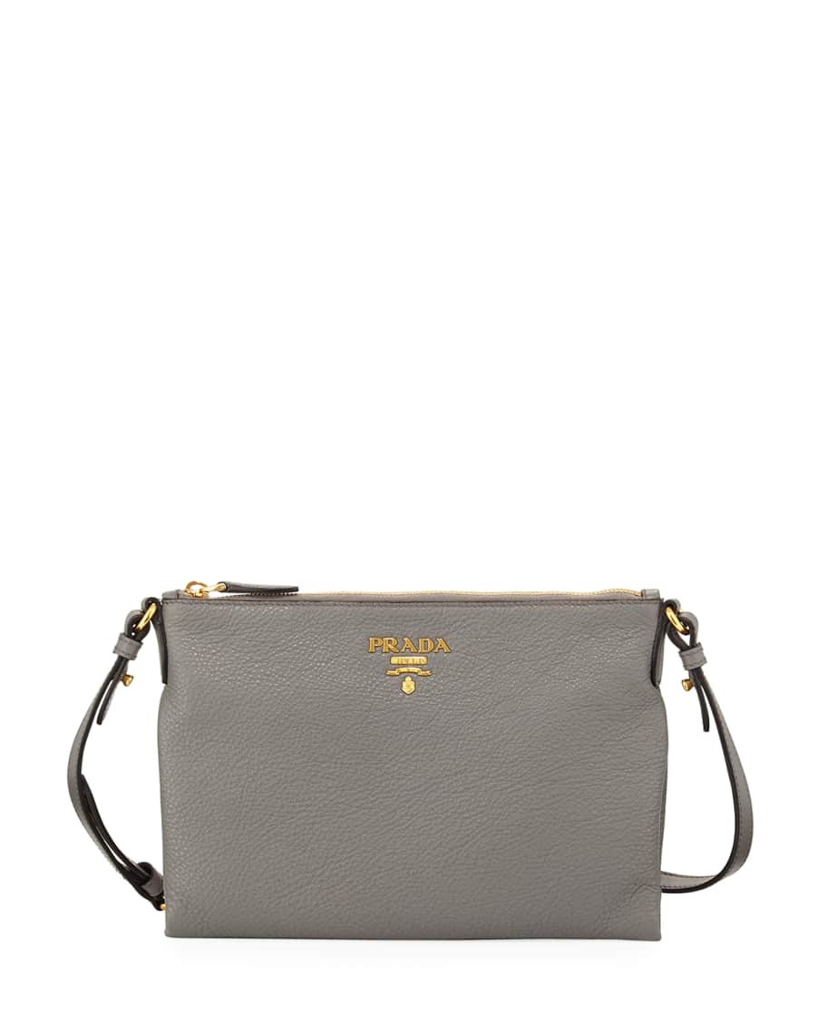 Prada Vitello Daino Medium Pouch Crossbody Bag