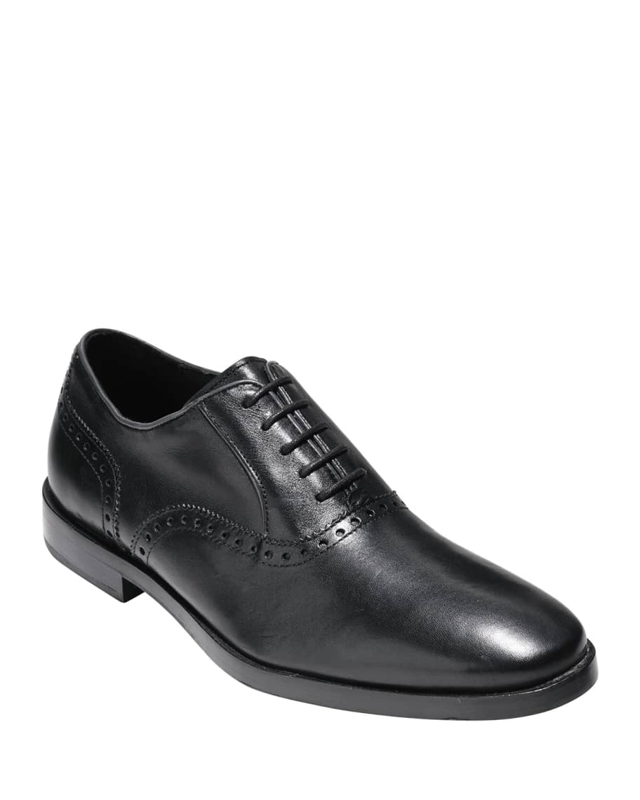 Cole Haan Hamilton Grand Plain-Toe Oxford, Black | Neiman Marcus