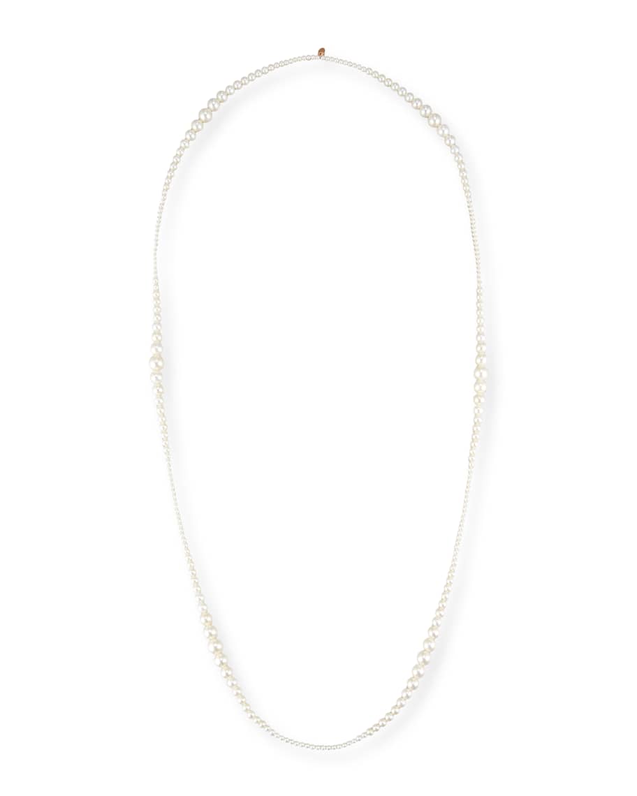Utopia Tapered Single-Strand Pearl Necklace, 36