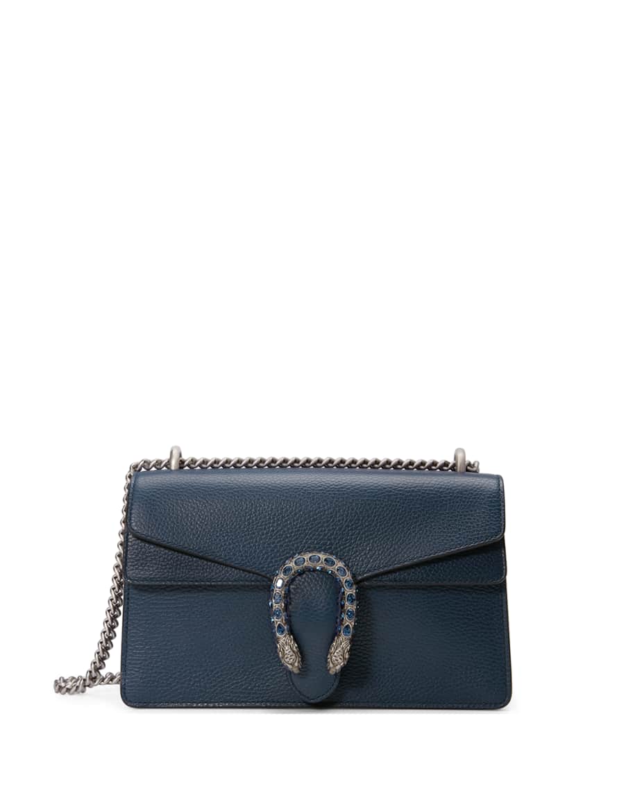 Gucci Dionysus Pebbled Leather Shoulder Bag, Black | Neiman Marcus