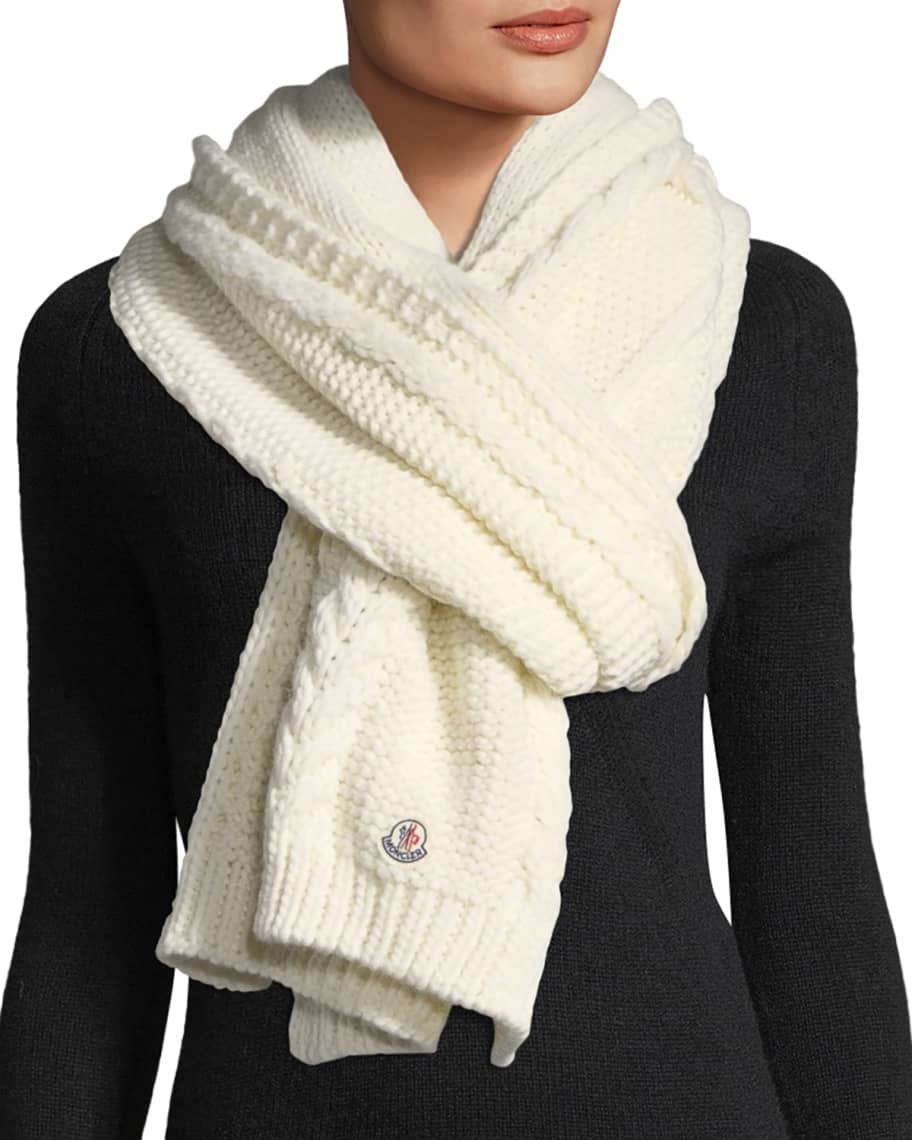 fisherman stitch scarf
