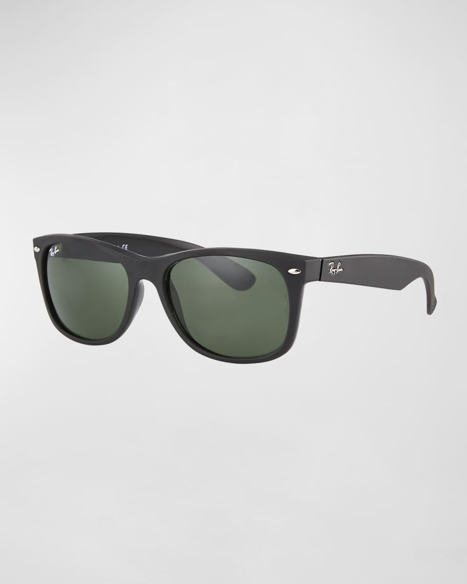 Ray-Ban Men's New Wayfarer 58mm Flat-Top Plastic Sunglasses | Neiman Marcus