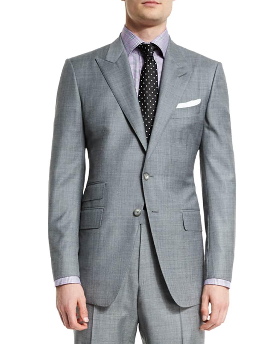 TOM FORD O'Connor Base Sharkskin TwoPiece Suit, Light Gray Neiman Marcus