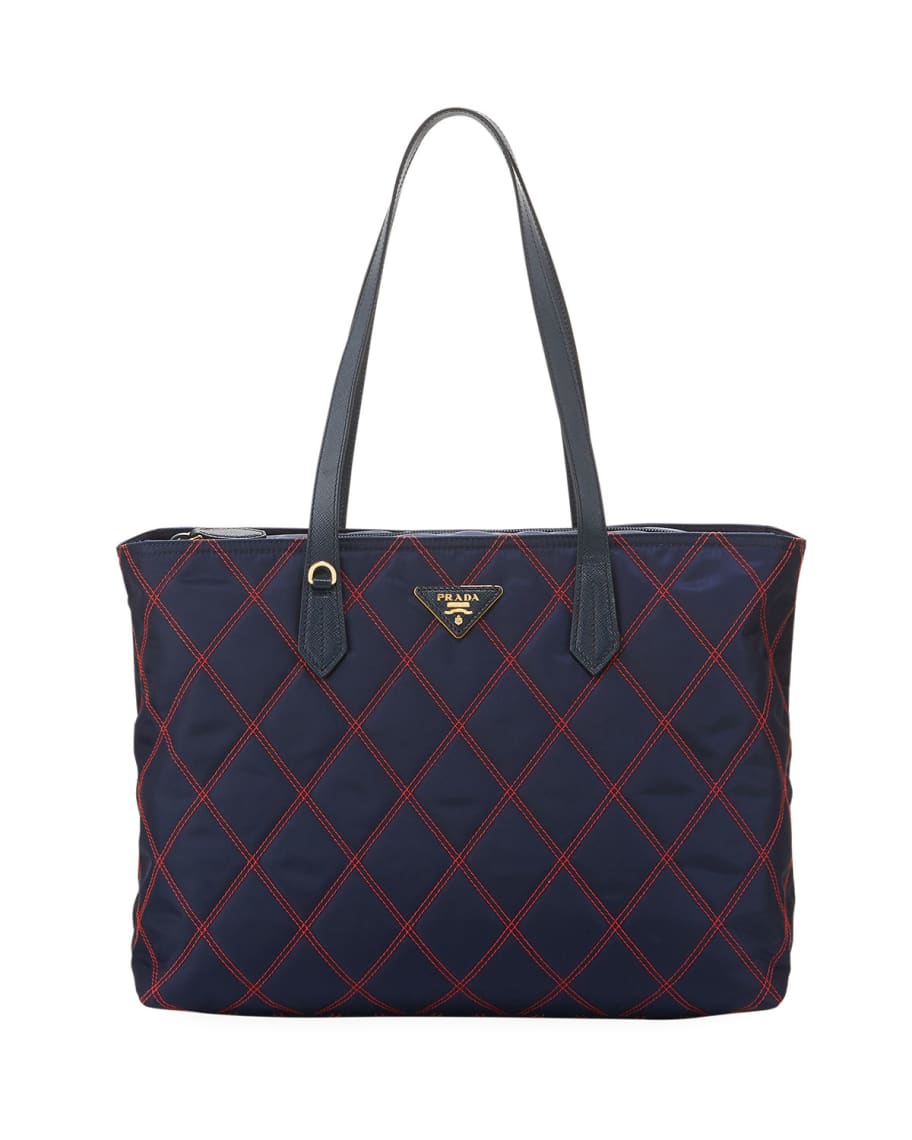 Prada Quilted Nylon Tote Bag Neiman Marcus