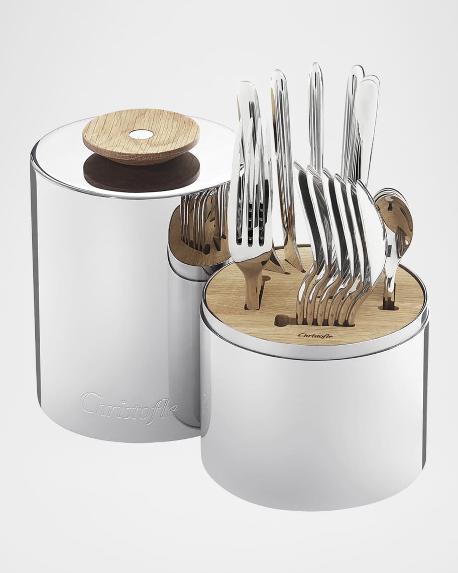 Christofle 24-Piece Essentiel Flatware Service | Neiman Marcus