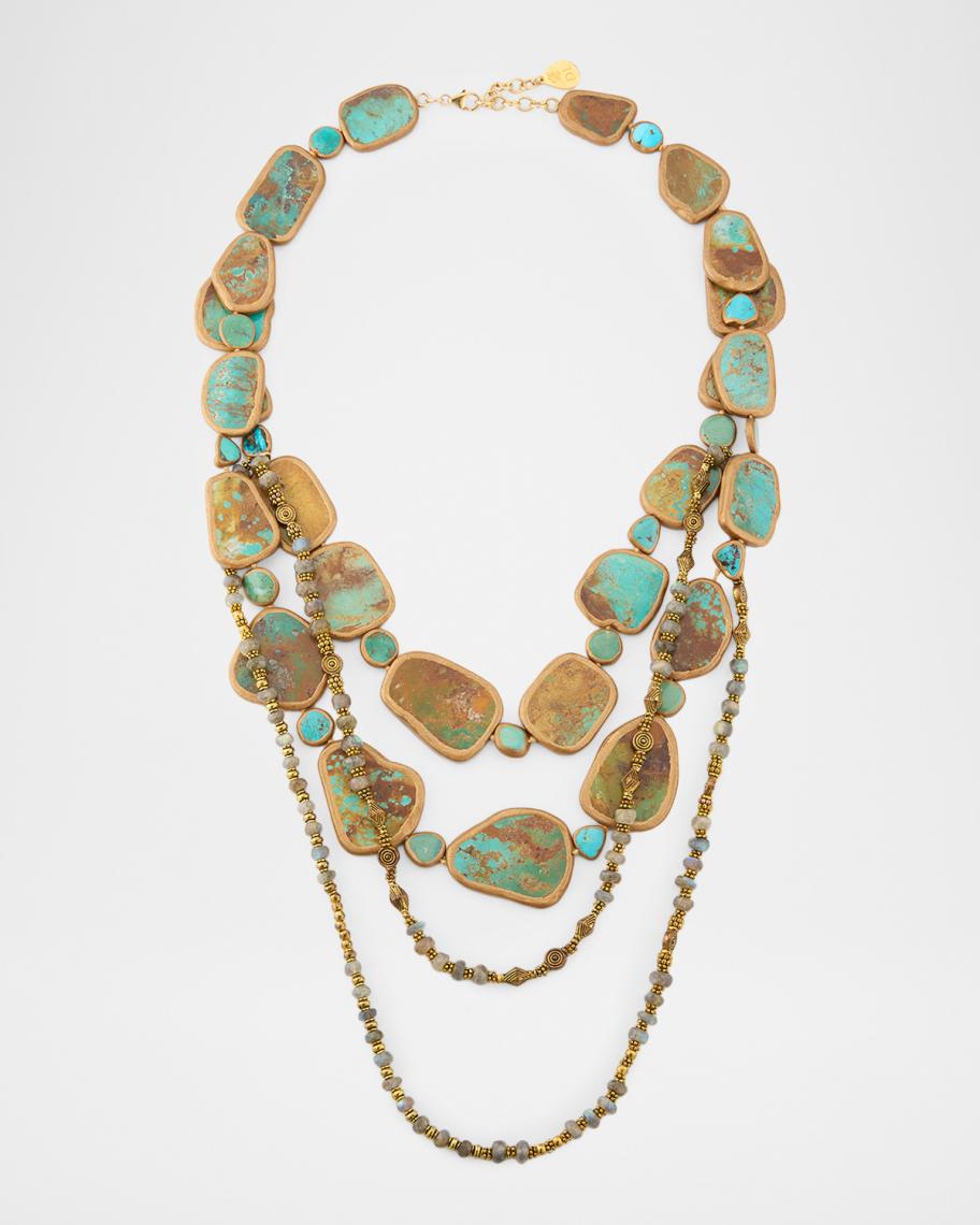 Devon Leigh Multi-Strand Peruvian Turquoise Statement Necklace | Neiman ...
