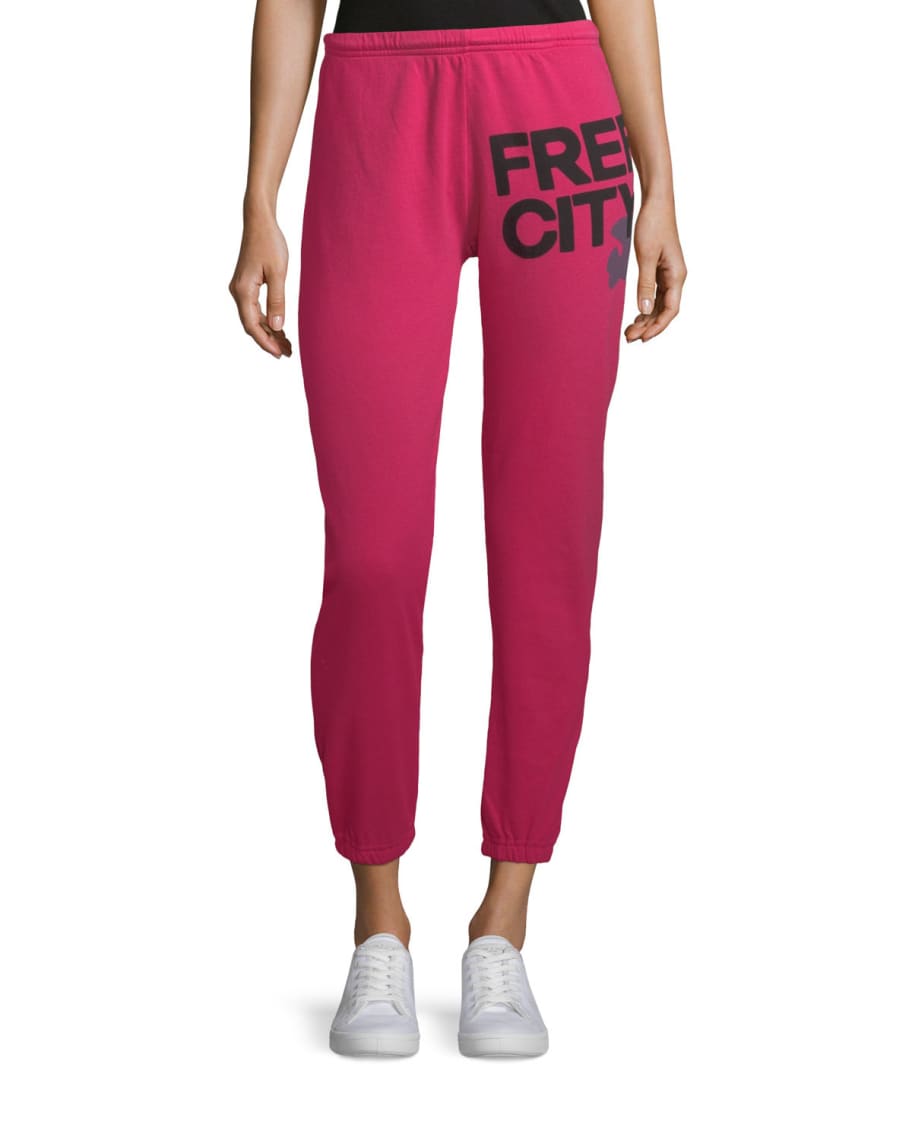 Shop Freecity Logo Cotton Sweatpants