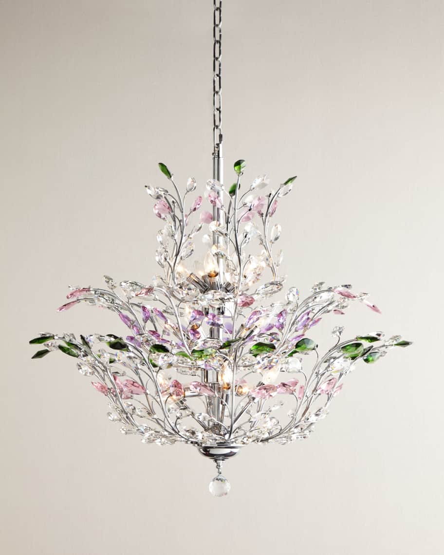 Dale Tiffany Multicolor Upside Down 18Light Chandelier Neiman Marcus