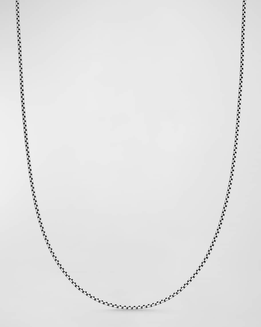 David Yurman Box Chain Necklace with Gold, 18"L