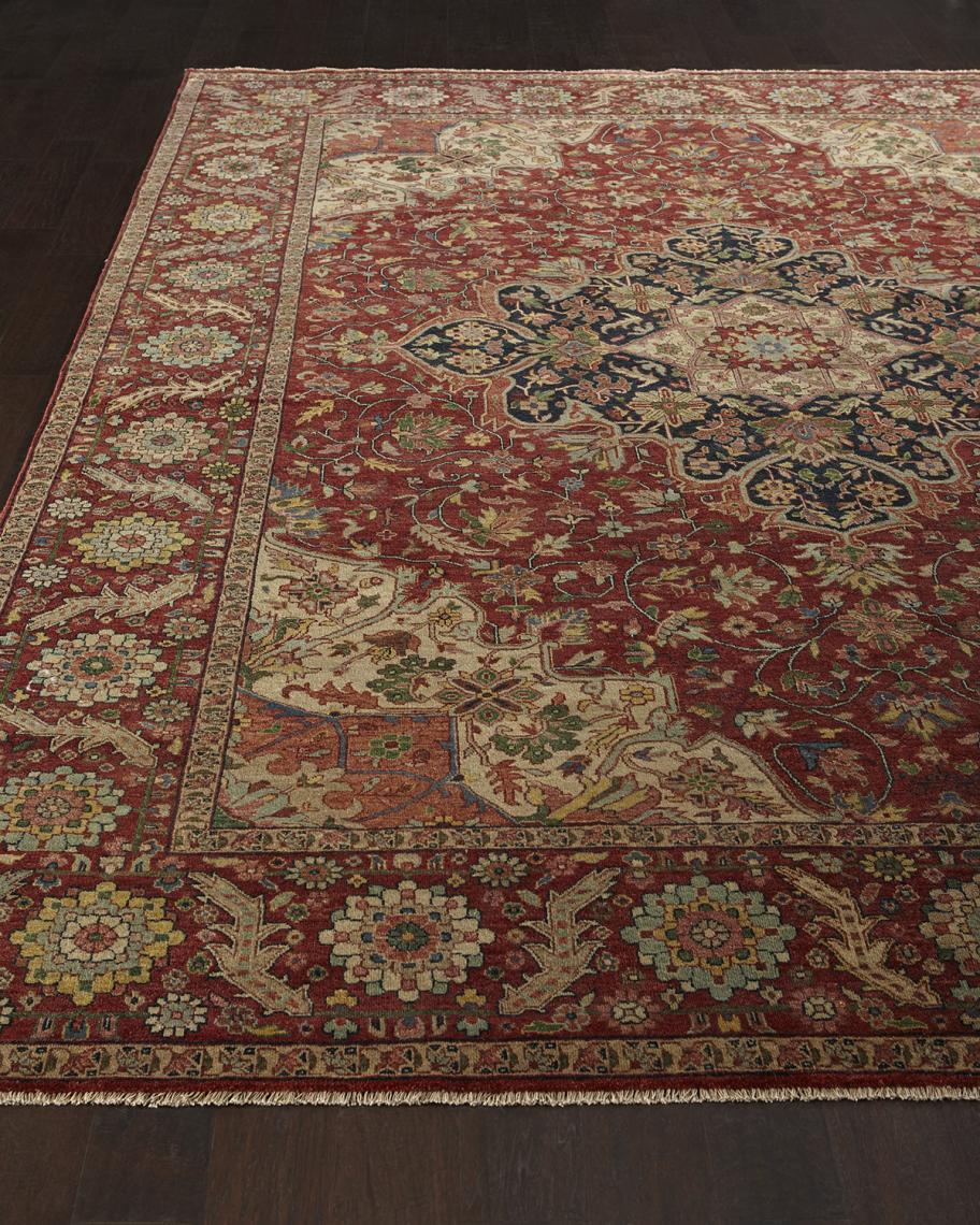 Exquisite Rugs Royal Garden Serapi Rug, 9' x 12' | Neiman Marcus
